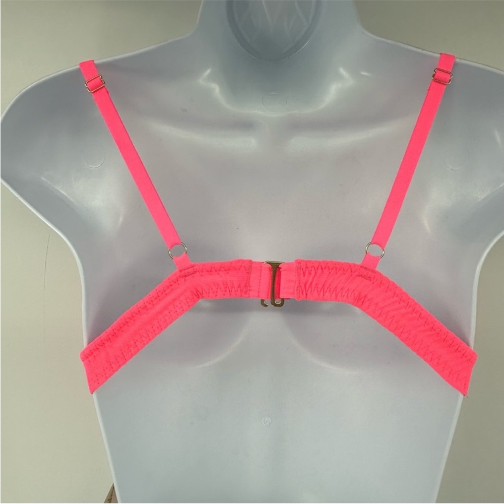 Free People x Hah On The Double Bralette Bubblegum Pink Neon XS New with Tags - Picture 10 of 13